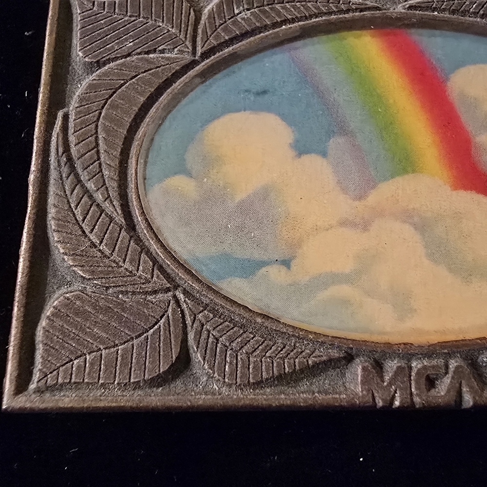 JIMM WATSON 1975 LEGENDARY BUCKLES MCA RECORDS RAINBOW IN THE CLOUDS BELT BUCKLE - Picture 3 of 8